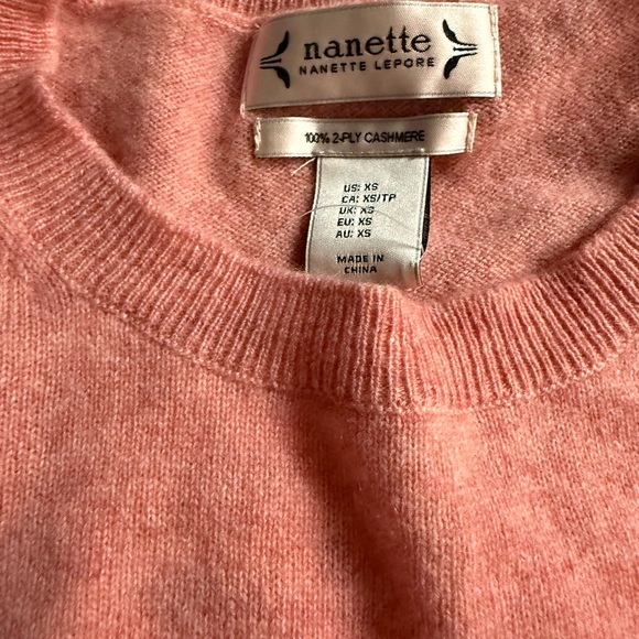 Nanette Lepore cashmere Women's Coral Sweater - Picture 2 of 3